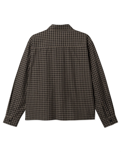 Woodbird - WBBuza Hang Check Skjorte - Black Check 